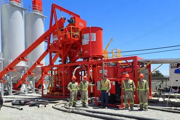 Hurricane grout batching plant